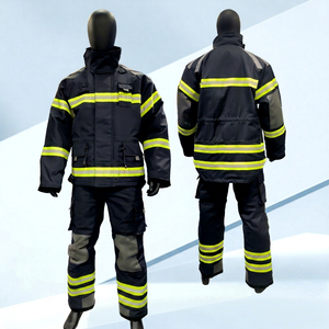 Equipo de Protección contra Incendios para Bomberos, Traje Completo Nomex, Chaqueta y Pantalones para Bomberos de Intervención Estructural, HRC4 ATPV Superior a 40cal/cm², Certificado CE - Product Image 1