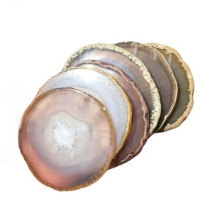 Vente en gros de pierres de géode de quartz naturel, tranches d'<span class=keywords><strong>agate</strong></span>, pierres précieuses, <span class=keywords><strong>agate</strong></span> naturelle, sous-verre en pierre précieuse pour la décoration - Product Image 1