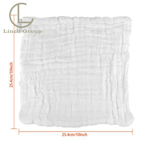LC DMC015 Khăn Cotton Hữu Cơ 100% Khăn Lau Mặt Vải Muslin Rửa Mặt Vải Cotton Vệ Sinh Mặt Mỹ Phẩm Hình Vuông - Product Image 2