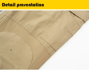 Pantalones Cargo Tácticos para Hombre, Corte Recto, Cintura Media, Secado Rápido, Lona Anti-Pilling, Lavado a la Piedra, Cierre de Cremallera, Estilo Workwear, Múltiples Bolsillos - Product Image 4