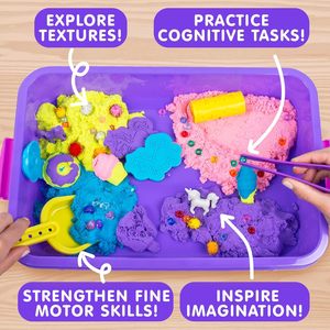 Explore + Create Unicorn Sensory <span class=keywords><strong>Bin</strong></span>-Contenedores sensoriales para niños pequeños-Juguetes sensoriales táctiles todo en uno-Aprender a través de juguetes de juego - Product Image 5