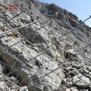 Galfan Coated Heavy Duty Woven <b>Wire</b> <b>Netting</b> Mountain Rock Protection Safety Containment Barrier System Slope Protection Mesh - Product Image 6