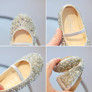Scarpe da Principessa per Bambine con Paillettes, Scarpe da Ballo con Punta Piccola e Suola Morbida per Bambine e Bambini Piccoli - Product Image 3