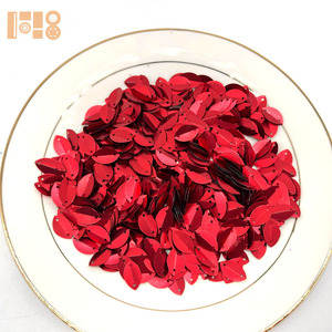 Wholesale Eye-Shape <strong>Sequins</strong> 9*15mm <strong>2</strong> Holes PVC PET Techniques Garments Bags Shoes Accessories-Available - Product Image 3