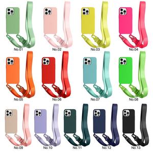 เคสโทรศัพท์ซิลิโคนแบบสายคล้องคอ รุ่นปี 2023 สำหรับ iPhone 6 7 8 11 13 12 14 Pro Max XS PLUS SE - Product Image 1