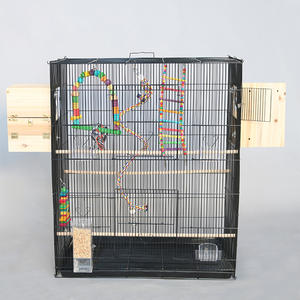 Büyük Geniş Metal Kuş Kafesi Papağanlar Güvercinler Muhabbet Kuşları Muhabbet Kuşları Brezilya Papağanları için, Muhabbet Kuşu Yetiştirme Kafesleri, Papağan Kafesi XXL - Product Image 3