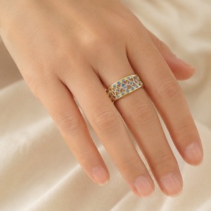 Anello Aperto con Design Cavo Stile Geometrico Accessori di Moda per Donne - Product Image 2