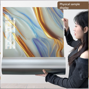 Tuiles murales en céramique imitation marbre imperméables à coller et à décoller, PVC auto-adhésif, mousse 3D, papier peint, autocollants pour murs, décalcomanies murales - Product Image 4