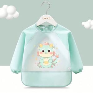 Adjustable Baby EVA Bibs <b>Kids</b> Plastic Waterproof Feeding Bibs Cheap Baby Cartoon Baby <b>Apron</b> - Product Image 6