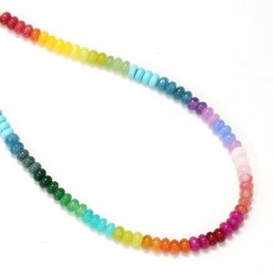 Collar de cuentas hecho a mano estilo Ins transfronterizo, con cuentas esmaltadas de colores frescos y vibrantes, cadena para clavícula, con diamantes de lujo ligero y efecto caramelo - Product Image 5