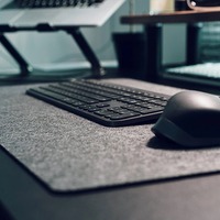 Tapis de bureau en feutre de laine avec logo personnalisé, protection de bureau antidérapante, grand tapis de souris en feutre pour le bureau et la maison