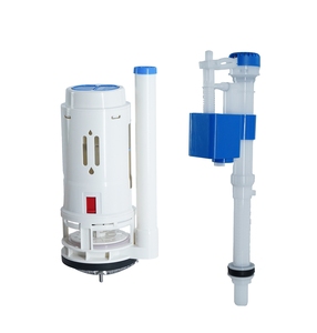 Kit de remplissage de réservoir de toilettes et de valve de chasse double avec conception à hauteur réglable et construction fiable anti-fuite - Product Image 1