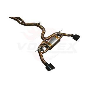 Échappement à soupapes Vortex Performance en titane doré pour Audi RS3 2.5L 2016-2024 avec sorties ovales doubles et amélioration acoustique - Product Image 2