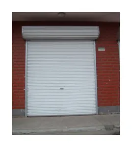 Puerta enrollable de puerta de supermercado de acero galvanizado de aleación de aluminio eléctrico rápido