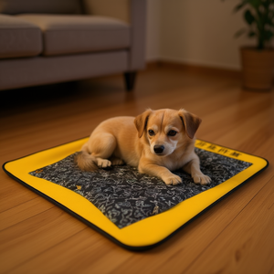 Set di Quattro Tappetini Antiscivolo per Cani con Stampa Cartoon, Materiale in Tessuto - Product Image 3