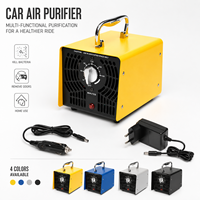 Générateur d'ozone portable mini, directement de l'usine, purificateur d'air avec minuterie 0-180 min, adaptateur secteur 12V pour voiture, purificateur d'air pour voiture