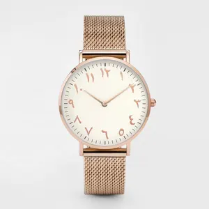 watch arabic numbers watch rose gold women custom brand watch