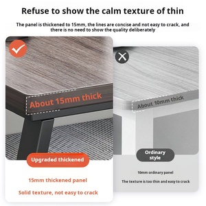 Modern Simple Convertible Office Furniture Wooden Staff <strong>Desk</strong> Workstation Manager <strong>Computer</strong> <strong>Desks</strong> - Product Image 5