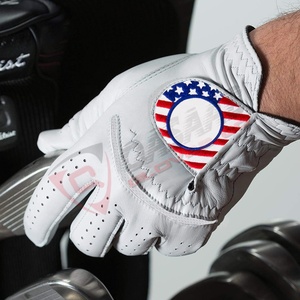 Cuir noir meilleure vente 2026 gros OEM pas cher personnalisé en cuir doigt complet mode sport gants de golf - Product Image 5