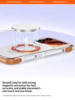 Coque de téléphone transparente intégrale en PC avec support - Housse de protection antichute ultra-fine et antichoc