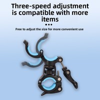 Support de lampe de vélo universel stable et réglable à 360 degrés, clip de fixation pour guidon