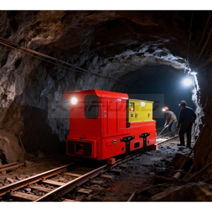 <span class=keywords><strong>Locomotora</strong></span> de batería eléctrica antiexplosión de 5 toneladas para minería y túneles. - Product Image 1