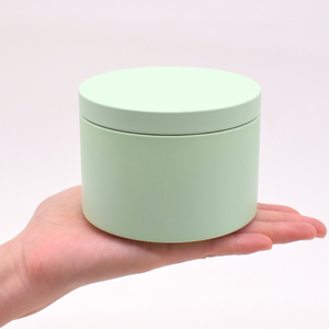 Groothandel op maat gemaakte lege groene roze witte zwarte ronde blikken van 10oz 12oz 14oz 16oz voor kaarsenwas, koekjes, thee en cadeaus - Product Image 5
