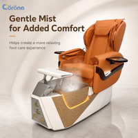 Mobilier professionnel de luxe pour salon de manucure, fauteuil de soin des pieds, chaises de pédicure sans tuyauterie