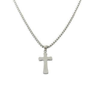 Men's Stainless Steel <b>Cross</b> Pendant Necklace Geometric Design Punk Style Trendy Jewelry 120214 - Product Image 3