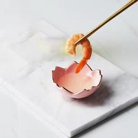 Plat en céramique P-8 motif fleur de cerisier, bol à condiments, assiette Sakura, vaisselle pour vinaigre et sauce soja pour la cuisine