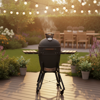 Barbecue Kamado Auplex Ultra Premium 16 18 22 27 pouces, fumoir en céramique pour la maison et le camping, cuisine extérieure