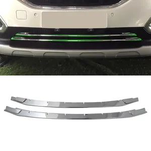 ABS Car Accessories Exterior Decorative Middle Mesh Trims Middle Front Grill Grille Cover Frame For Peugeot 3008 2013
