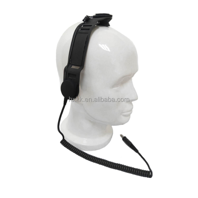 Wired Microphone Skull Bone Conduction Headset for Helmet Walkie Talkie PTT Headset for Fireman