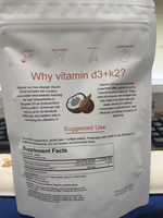 En stock OEM 240 gélules de vitamine D3 50000 UI + K2-MK7 200 mcg, gélules à l'huile de coco, complément alimentaire à prendre hebdomadaire, non-OGM