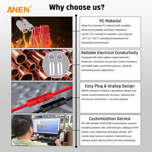 Многополярный разъем питания 50A 120A 175A 350A 600V разъем батареи с терминалом Anderson - Product Image 3