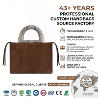 Schokoladenbraune Wildleder-Tragetasche mit Ausschnitt-Griff, personalisierte, strukturierte Schultertasche mit Schlangenhautprägung für Damen, OEM-Sonderanfertigung