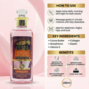 Minyak Tubuh Gluta Master Stretch Mark Formula Alami Bernutrisi Melembapkan Secara Mendalam Meningkatkan Elastisitas Memudarkan Bekas Kehamilan 200ml - Product Image 4