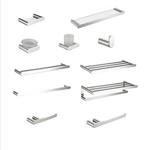 Salle de bains Accessoires SUS304 Acier Inoxydable Miroir Serviette Bar Hôtel Suspendus Ensemble Porte-Serviettes - Product Image 1