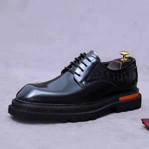 Zapatos Oxford de Cuero para Hombre de Alta Calidad, Cuero Genuino, Modernos, Pulidos, con Estampado Láser, Retro, Versátiles, Elegantes, Transpirables, para Otoño - Product Image 6