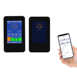 Chất lượng không khí màn hình trong nhà CO2 PM2.5 TVOC Meter formaldehyde hcho Detector pm1.0 PM10 phấn hoa màn hình với không dây Wifi App - Product Image 3