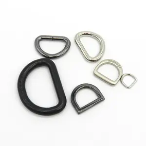 D Ring in metallo, semicircolare ad anello con fibbia resistente per accessori, cinture, zaini, imbracature e collari per animali domestici
