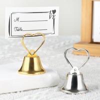 Fournitures de fête, décorations pour la maison, ornements, petits cadeaux, clochettes en acier inoxydable, porte-cartes de messages, porte-cartes de visite