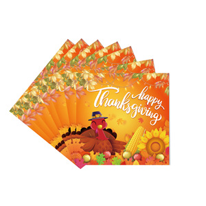 Vajilla para la Fiesta de Acción de Gracias en Turquía, 40-60 Piezas, Decoraciones de Papel con Impresión Digital para Celebraciones Festivas - Product Image 3