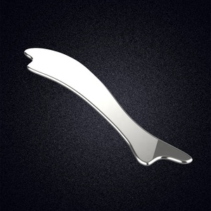 Masseur facial en acier inoxydable pour la santé traditionnelle chinoise, raffermissant la peau, en forme de poisson, contrôle manuel filaire - Product Image 2