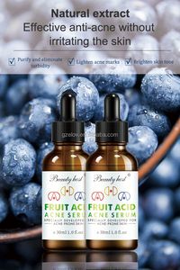OEM Wholesale Skin Care Anti Acne Serum Effective Mild Fruit Acid Acne Treatment Face Serum 30ML Serum for Acne Skin - Product Image 6