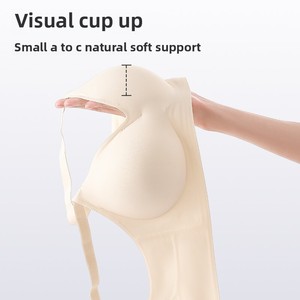 Surface photosensible sans couture dos <span class=keywords><strong>nu</strong></span> intimes push-up soutenant les petits seins belles jantes soutien-gorge mince d'été pour femmes - Product Image 4