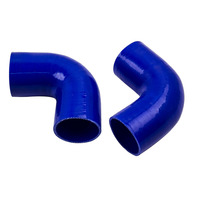 MaXpeedingrods-tubos Intercooler de 2,5 pulgadas, conjunto de tubos de tubería azul con acopladores, 8 Uds.