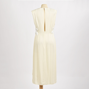 Robes sans manches en tissu naturel de qualité supérieure, motif floral élégant, 100% viscose, robe de fête - Product Image 3