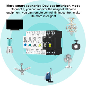 <span class=keywords><strong>Wifi</strong></span> thông minh 1-63a thu nhỏ ngắt mạch 1P Đồng đo điện không dây điều khiển từ xa chuyển đổi - Product Image 5
