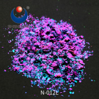 Poudre de pigment holographique caméléon Galaxy Flakes pour la décoration de vernis à ongles et le revêtement de résine époxy